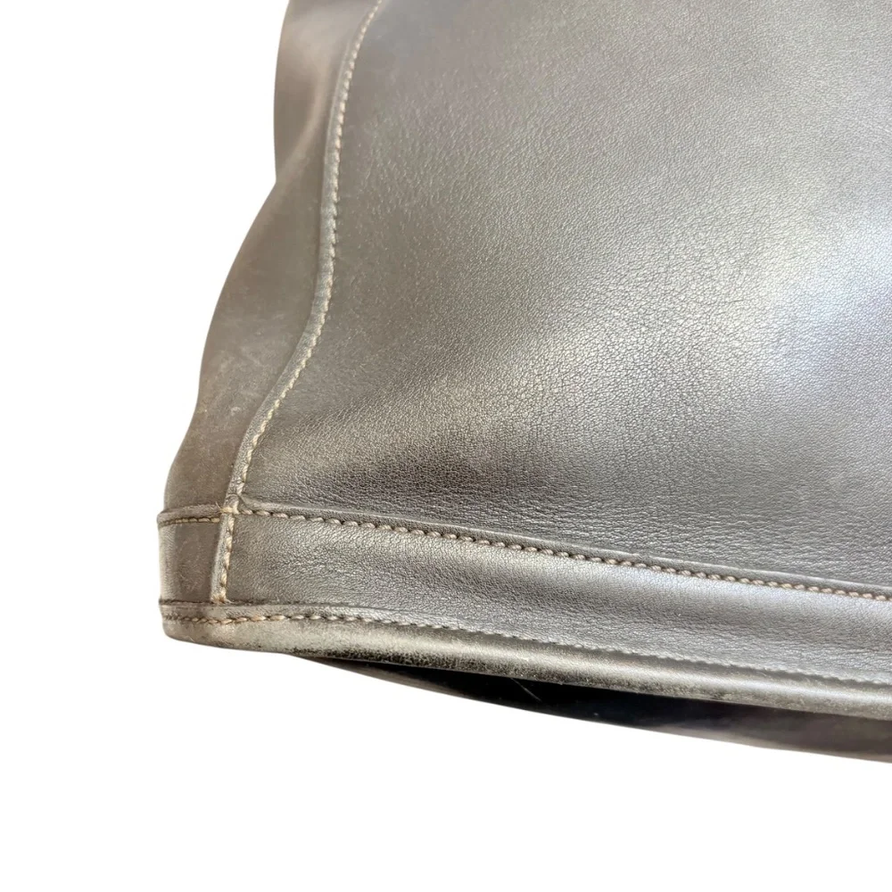 Coach 9306 vintage black leather bleaker tote bag - Picture 5 of 14